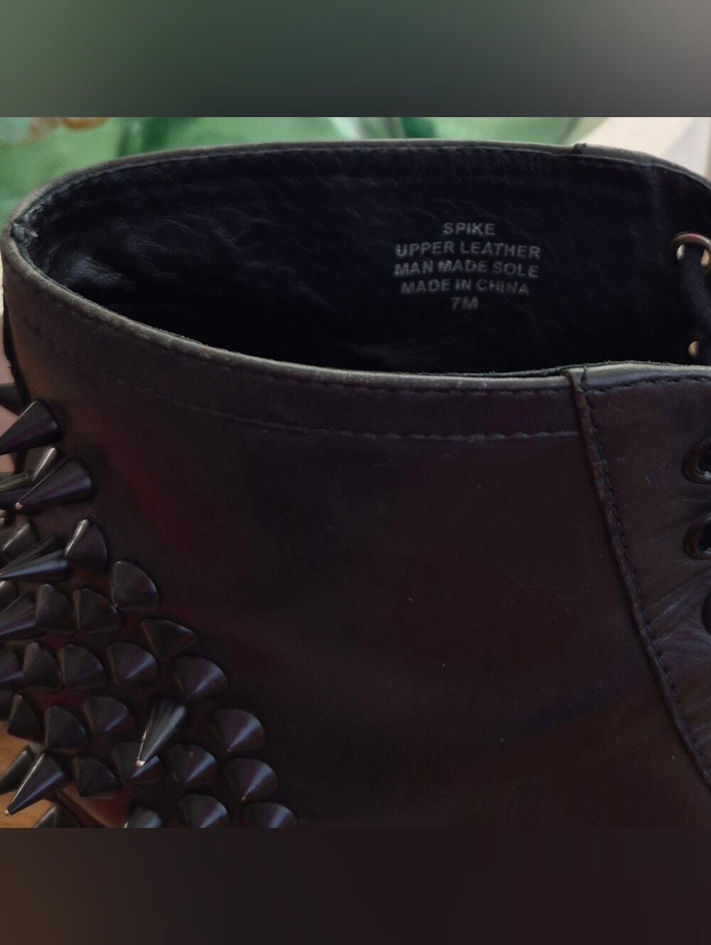 Jeffrey Campbell Spike Black Platform Lace-Up Ankle Boots - Picture 5 of 6